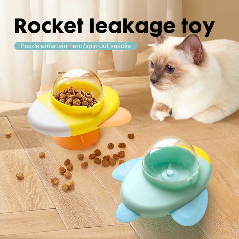 Dog Puzzle Feeder Toy - Kedi İnteraktif Oyuncakları Döndürülebilir Kedi Köpek