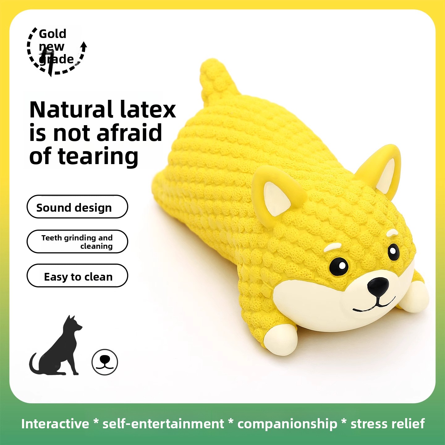 Interactive Squeaky Plush Dog Toy - Gıcırtılı Lateks Ayı Köpek Çiğneme Oyuncağı